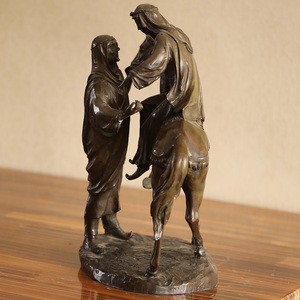 <span class=keywords><strong>Statuette</strong></span> en cuivre Collection Homme et <span class=keywords><strong>Cheval</strong></span> Meubles Décoration Figurine Artisanale pour les Fêtes d'Anniversaire de la Fête Nationale du Nouvel An - Product Image 2