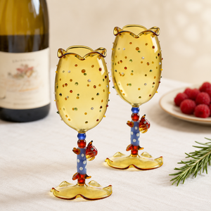 Verre à vin en verre 3D fait main en forme de chien saucisse, mignon et personnalisé, pour jus, boissons froides, cocktails, idéal pour la maison, les fêtes ou comme cadeau - Product Image 3