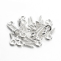Crochets en fer en forme de neuf, de tailles variées, 100 pièces/sac, petites attaches à vis, accessoires de fabrication de bijoux DIY, sans nickel, haute qualité