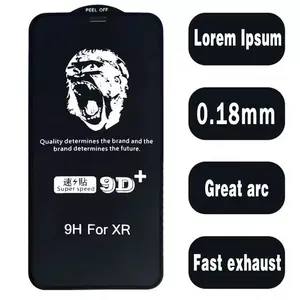 9D + Gorilla ultra mince 0.18 grand arc protecteur d'écran échappement extrême verre trempé pour iphone 14 13 pro max 12 pro 11 xr
