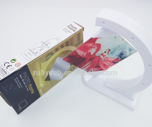 RubySub 360 Rotate Glass Photo Frame Sublimación Glass Pantalla en blanco Photo Frame Chine al por mayor - Product Image 2