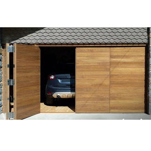 <span class=keywords><strong>Porte</strong></span> <span class=keywords><strong>de</strong></span> <span class=keywords><strong>garage</strong></span> pliante automatique en bois à cadre en aluminium à double battant, best-seller - Product Image 5