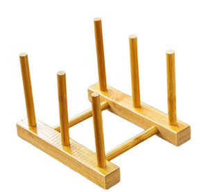 Estante de almacenamiento de cocina de bambú multifunción moderno, vajilla seca y ordenada de madera maciza y organizador de herramientas - Product Image 1