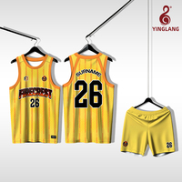 Maillot de basket personnalisé par sublimation pour fabricant, ensemble uniforme de basket respirant pour compétition d'équipe