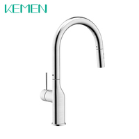 2024 KEMEN nouveau Style américain Long cou évier robinet sans plomb en acier inoxydable 304 tirer vers le bas évier de cuisine mitigeur