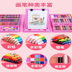 En stock 208pcs peinture jouet ensemble <span class=keywords><strong>Art</strong></span> ensemble jouet en gros pour cultiver la peinture intérêt - Product Image 2