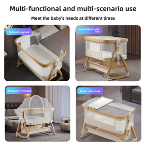 Cuna Portátil Multifuncional para Bebés Recién Nacidos de 0 a 36 Meses, Plegable 2 en 1, Cama Grande con Diseño Moderno - Product Image 5