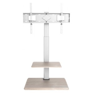 Soporte para monitor TV de suelo (40 Kg) VESA 600 x 400 Blanco y Madera ICA TR59 - Product Image 1