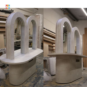 Mobilier de salon de coiffure personnalisé avec LED |   Stations de coiffure et postes de travail écologiques, armoires de présentation |   Solution de conception de salon tout-en-un - Product Image 2
