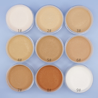 Marque privée 9 couleurs Vegan sans cruauté aux animaux Maquillage imperméable longue durée Rose Poudre de réglage en vrac pour le visage