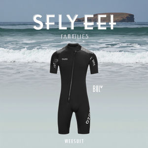 Nouvelle <span class=keywords><strong>combinaison</strong></span> de plongée et de surf en néoprène de 3mm pour hommes et femmes à manches courtes et shorts épaissi chaud et résistant au froid - Product Image 5