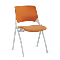 Solution de bureau agile : Chaise de formation en maille respirante, sièges empilables durables pour centres de formation et salles de réunion