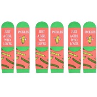 Automne hiver drôle dessin animé lettre chaussettes respirant équipage robe chaussettes bas manchette Logo café Sushi chips thé Tacos Pizza Designs