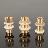 Raccord de réservoir d'eau en laiton 1/2" 1/4" avec joint en silicone, coude de raccordement pour tuyau en cuivre, adaptateur de tuyau d'irrigation de jardin
