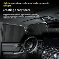 Pare-soleil de voiture BAIC 212T en aluminium empilé à 90 %, protection solaire, rideaux de protection pour le camping, protection de la vie privée dédiée