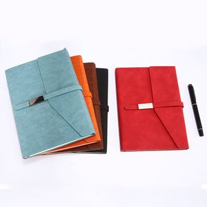 Office School Supplies Business, Pu Leather <b>Journals</b> Notebooks A5 Agenda Planner With Pen Holder/ - Product Image 2