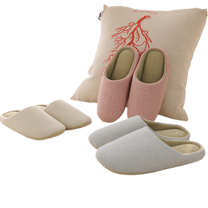 Nouvelles pantoufles d'intérieur confortables en coton à semelle souple pour toutes les saisons 2026 - Product Image 2