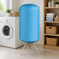 Sèche-linge électrique pliable 1000W 220V, chauffage PTC, machine de séchage portable en plastique