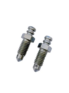สกรูไล่ลมเบรกเหล็กกล้าขนาด M6-M12 สำหรับกระบอกสูบแม่ปั๊มเบรกและกระบอกสูบลูกปั๊มเบรก - Product Image 6