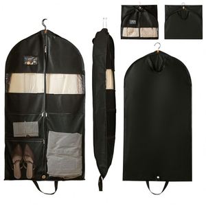 Sacs de costume en toile imprimés sur mesure, sacs de voyage suspendus pour costumes, sacs de rangement pour vêtements avec monogramme et poche - Product Image 5