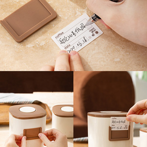 Anya bán buôn nhựa Pop Jar chân không nhà bếp bên kín thực phẩm lưu trữ hạt cà phê trà đường kín Jar Set Bìa Stackable - Product Image 5