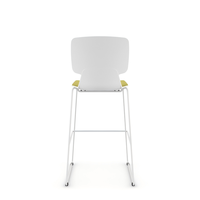 Chaise de réunion moderne de haute qualité avec cadre en métal et pieds en forme de traîneau, chaise de négociation