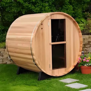 Sauna Classica Finlandese da Esterno in Legno di Cedro Massiccio per 4 Persone, Dimensioni Personalizzabili, per Casa al <span class=keywords><strong>Lago</strong></span> - Product Image 3