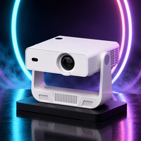 Projecteur LED portable mini domestique Android JUNUO C880 avec mise au point automatique, 720P, 200 ANSI, haut-parleurs intégrés, prise en charge du Wi-Fi double bande 2.4G et 5.0G, 4K