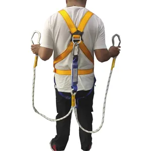 Safety Harness Kit Construction Full Body System for Work at Height in Outdoor Electrician Cushioning Body Safety Harness Belt