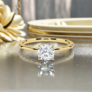 Bijoux de mode personnalisés Bagues de <span class=keywords><strong>mariage</strong></span> en diamant moissanite plaqué or 18 carats en argent sterling Bagues décontractées pour dames bijoux - Product Image 4