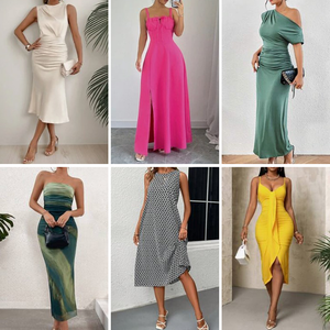 2026 Summer Women's Sexy Dresses Club <b>Party</b> Leisure Stock Vacation Beach Loose Fashion Design Polyester/Cotton Cheap Randomly - Product Image 4