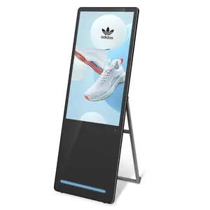 40 इंच डिजिटल साइनेज android डिजिटल पोस्टर मीडिया प्लेयर कियोस्क इनडोर मंजिल स्टैंड विज्ञापन स्क्रीन बिलबोर्ड