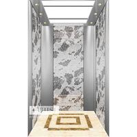 Moderno AC Drive Gearless macchina di trazione passeggeri ascensore per scale esterne con pavimento in PVC e Design elegante uso appartamento