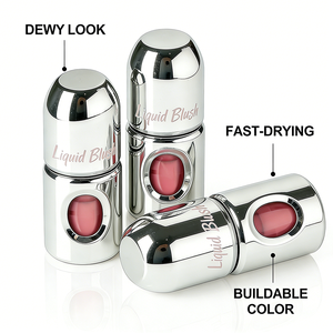 Rubor Líquido Mate al por Mayor, <span class=keywords><strong>Base</strong></span> de Rubor de Marca Privada, Maquillaje Ligero y Fácil de Difuminar, Rubor para Labios y Mejillas de Larga Duración - Product Image 4