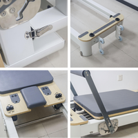 Réformateur de Pilates en aluminium pliable portable de haute qualité et durable avec un design multifonction réglable pour la salle de sport à domicile