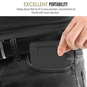 Mini Adjustable Portable Universal Folding Plastic Phone Holder <b>Tablet</b> Computer <b>Stand</b> Storage Rack - Product Image 4