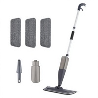 Serpillère pulvérisatrice rotative à 360 degrés avec manche en aluminium, tampons en microfibre et réservoir rechargeable pour sols en bois dur et vinyle domestiques