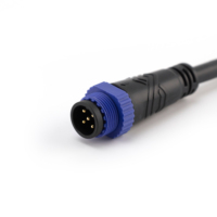 Connecteur étanche IP67 en cuivre M15 à vis de serrage pour câble d'alimentation LED 10A 3P 4P, adaptateur de prise mâle/femelle avec presse-étoupe en nylon