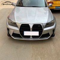 Bumper Mobil untuk BMW Seri 3 E90 320 325 2005-2012 Upgrade Gaya M3 Grille Bumper Depan Body Kit Perakitan Aksesoris Eksterior Mobil