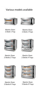เครื่องทำขนมปังควบคุมด้วยไฟฟ้าใช้แก๊สหนึ่งชั้นสองถาดอบเตาอบเชิงพาณิชย์ - Product Image 4