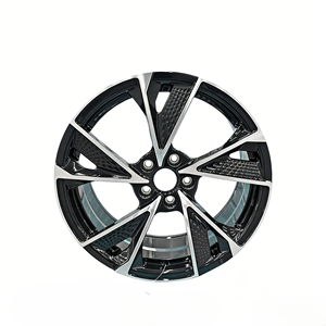 Jantes forgées 15 pouces 5x112 PCD 5 trous CB66.45/66.56 Noir avec face usinée en alliage d'aluminium <span class=keywords><strong>pour</strong></span> Audi - Product Image 1
