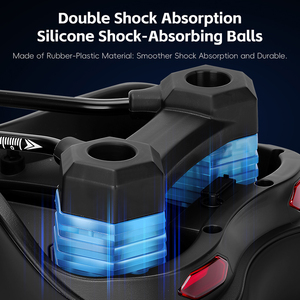 Phía Tây Đi Xe Đạp 2 Trong <span class=keywords><strong>1</strong></span> Yên Xe & Đèn Hậu Rỗng Thoáng Khí Hấp Thụ Sốc Xe Đạp Yên Xe Đạp Cao Đàn Hồi Mềm Mại Yên Xe Đạp - Product Image 3