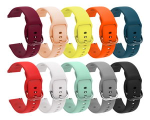 Bracelet de montre en Silicone de couleur Pure pour montre <span class=keywords><strong>Samsung</strong></span> <span class=keywords><strong>Active</strong></span> avec boucle de même couleur - Product Image 1