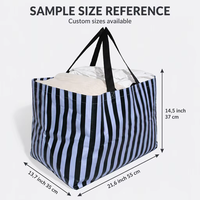 Sac à dos de courses en PP tissé laminé imperméable, design personnalisé, réutilisable, écologique pour les chaînes d'épicerie (vente en gros)