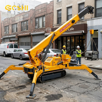 Mini-grue araignée sur chenilles de 10 tonnes, équipement de levage hydraulique pour les projets de construction et d'infrastructure