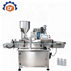 Máy tính để bàn ROTARY loại bơm gốm Lọ làm đầy và đóng nắp máy cho mỹ phẩm chai - Product Image 1