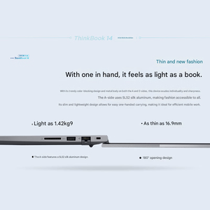 Thinkbook 14 2026 Ai แล็ปท็อปธุรกิจ14 "2.8K 120Hz IPS หน้าจอ Intel Core ultra 5 32GB RAM โลหะ - Product Image 4