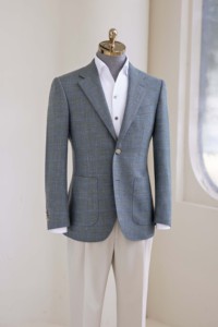 Jas Pria Haute-Couture Pesanan Khusus untuk Pernikahan 100% Wol 120-150 'Super British Fabric' Desain Jas dan Celana Single-Breasted Ukuran Besar - Product Image 3