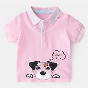 Polo en coton à manches courtes pour garçons, imprimé animalier, tricoté, décontracté, été, vente en gros, provenant d'un fournisseur chinois - Product Image 2
