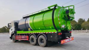 รถดูดฝุ่น Dongfeng 6x4 ขนาด 22 ลูกบาศก์เมตร ขับเคลื่อนด้วย PTO พร้อมปั๊มแรงดันสูงและปั๊มดูดฝุ่น ฟังก์ชั่นคู่ สำหรับล้างด้วยแรงดันสูงและดูดสิ่งสกปรก - Product Image 6